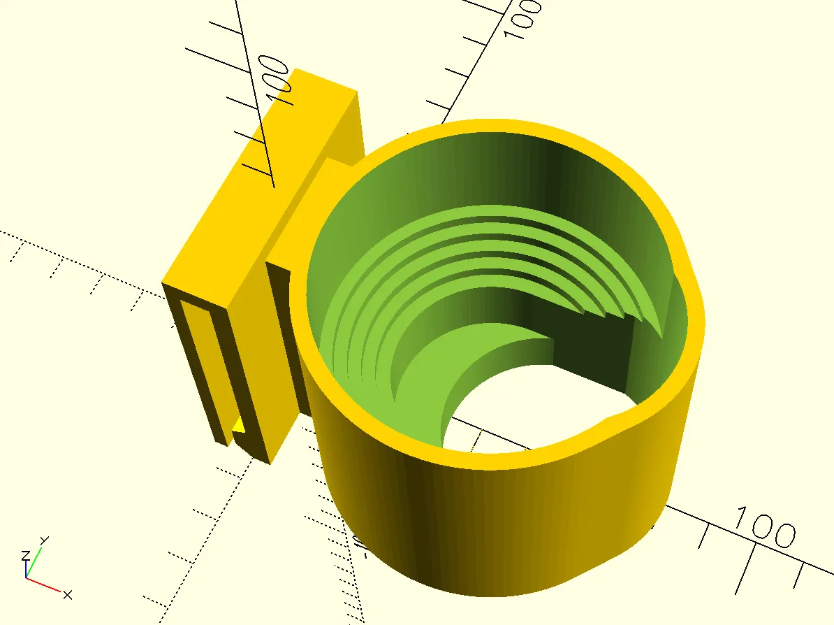Model of the vacuum holder